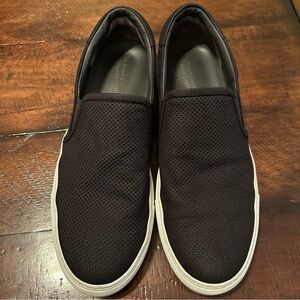 TO BOOT NEW YORK Men's Navy Suede Perforated Loafers Slip on Shoes Size 9.5 EUC